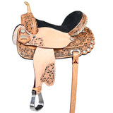 Hilason Western Horse Treeless Trail Barrel Saddle American Leather