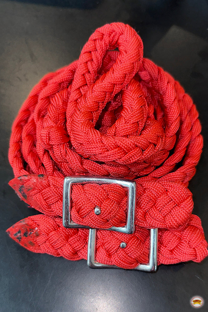 1&quot; X 8Ft Hilason Braided Poly Barrel Reins Horse Racing Flat Grip Knots