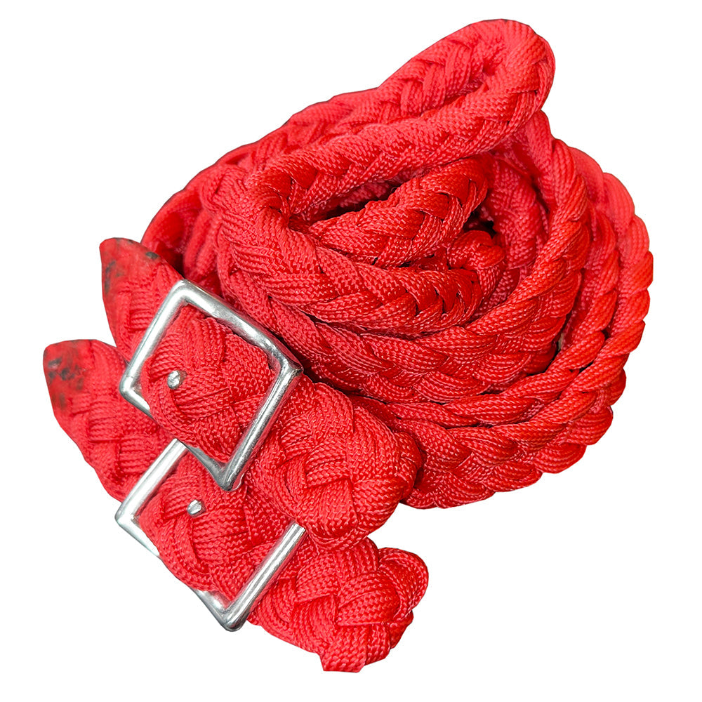 1&quot; X 8Ft Hilason Braided Poly Barrel Reins Horse Racing Flat Grip Knots