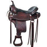 Hilason Western Draft Horse Trail PleasureAmerican Leather Saddle