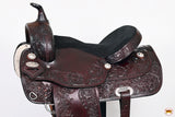 Western Hilason Draft Horse Trail Pleasure American Leather Saddle