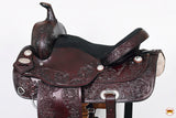 Western Hilason Draft Horse Trail Pleasure American Leather Saddle