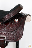 Western Hilason Draft Horse Trail Pleasure American Leather Saddle