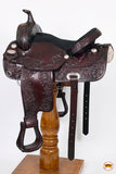 Western Hilason Draft Horse Trail Pleasure American Leather Saddle