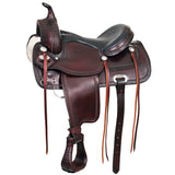 Hilason Western Draft Horse Trail PleasureAmerican Leather Saddle