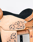 HILASON W. H. Ranch Roping Roper American Leather Saddle Tan – Hilason