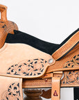 HILASON W. H. Ranch Roping Roper American Leather Saddle Tan – Hilason