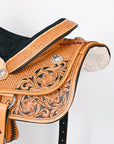 HILASON W. H. Ranch Roping Roper American Leather Saddle Tan – Hilason