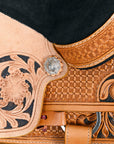 HILASON W. H. Ranch Roping Roper American Leather Saddle Tan – Hilason