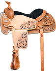 HILASON W. H. Ranch Roping Roper American Leather Saddle Tan – Hilason