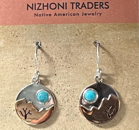 COPPER SUNRISE EARRING