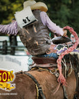 Hilason Junior Youth Bull Riding Pro Rodeo Leather Protective Vest Chaps