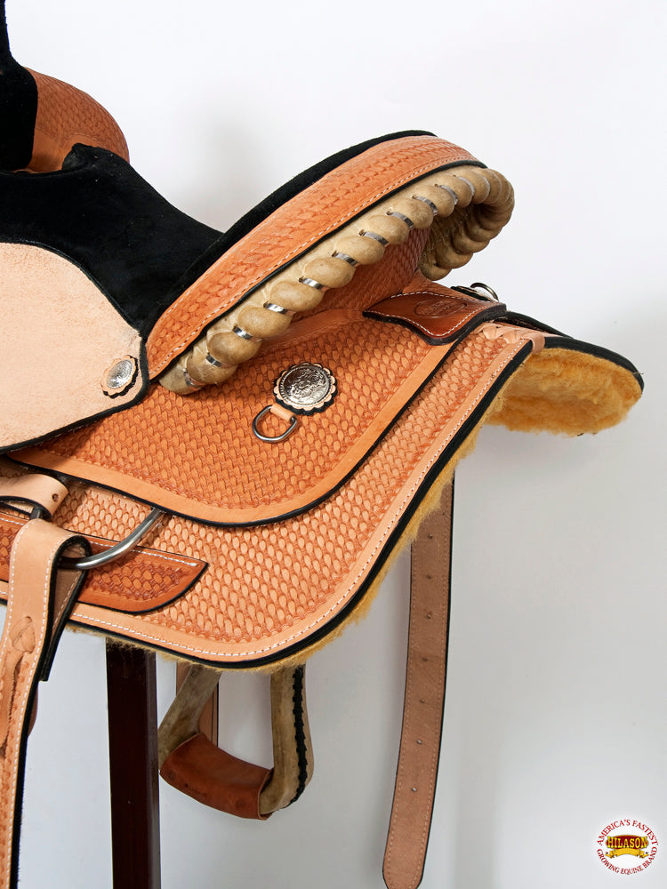Western Horse Saddle American Leather Ranch Roping Cowboy Hilason