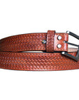 HILASON Western Genuine Leather Belt for Men Women Cowboy Cowgirl Handmade Unisex Full Grain Heavy Duty Tooled Belt for Jeans