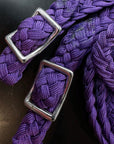 1" X 8Ft Hilason Braided Poly Barrel Reins Horse Racing Flat Grip Knots