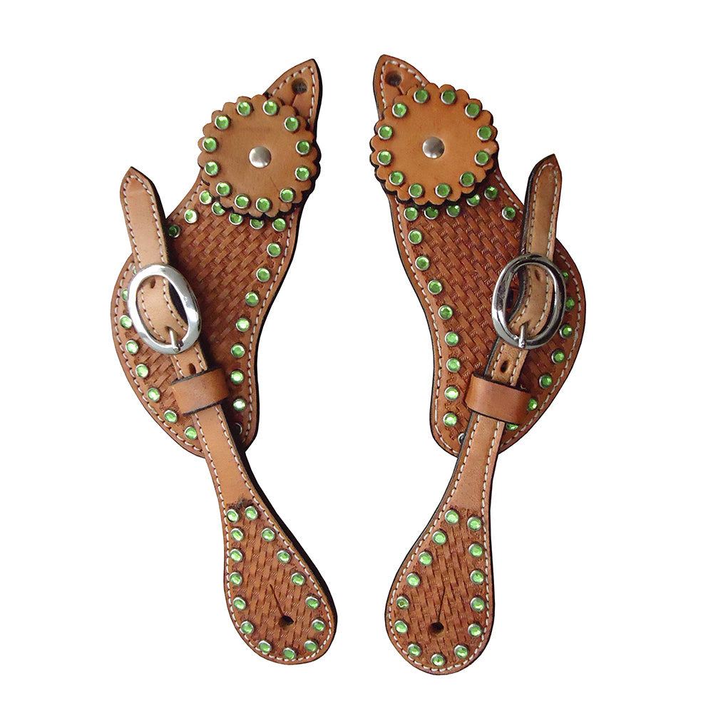Hilason Western Style Men &amp; Womens Spur Straps for Horse Riding, Barrel Racing,Show,and Rodeo