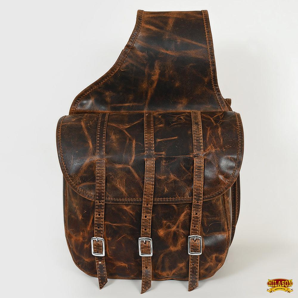 HILASON Western Leather Horse Saddle Bag For Trail