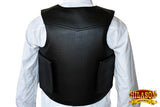 Equestrian Horse Riding Vest Safety Protective Junior Leather Rodeo