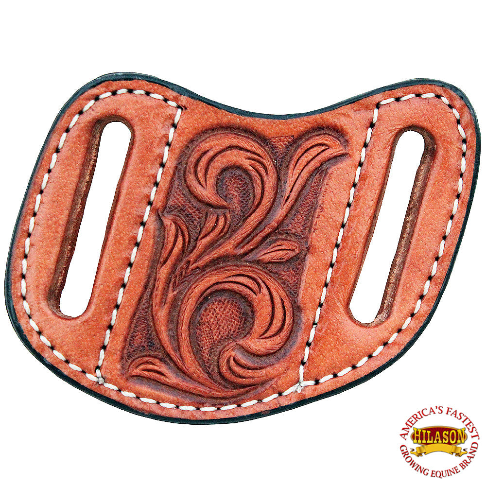 Hilason Leather Angled Knife Scabbard Sheath Cover Floral Tooled