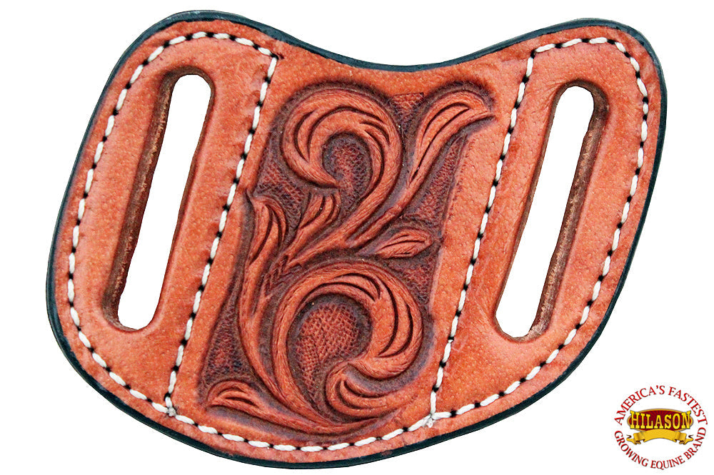 Hilason Leather Angled Knife Scabbard Sheath Cover Floral Tooled