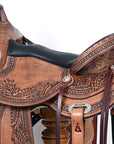 HILASON Western Horse Saddle American Leather Flex Tree Trail & Pleasure Antique Brown | for Horses