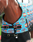 Hilason 1200D Winter Waterproof Horse Turnout Blanket Belly Wrap Turquoise