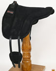 Hilason Horse Bareback Saddle Pad Anti Slip Base Suede Leather Brown