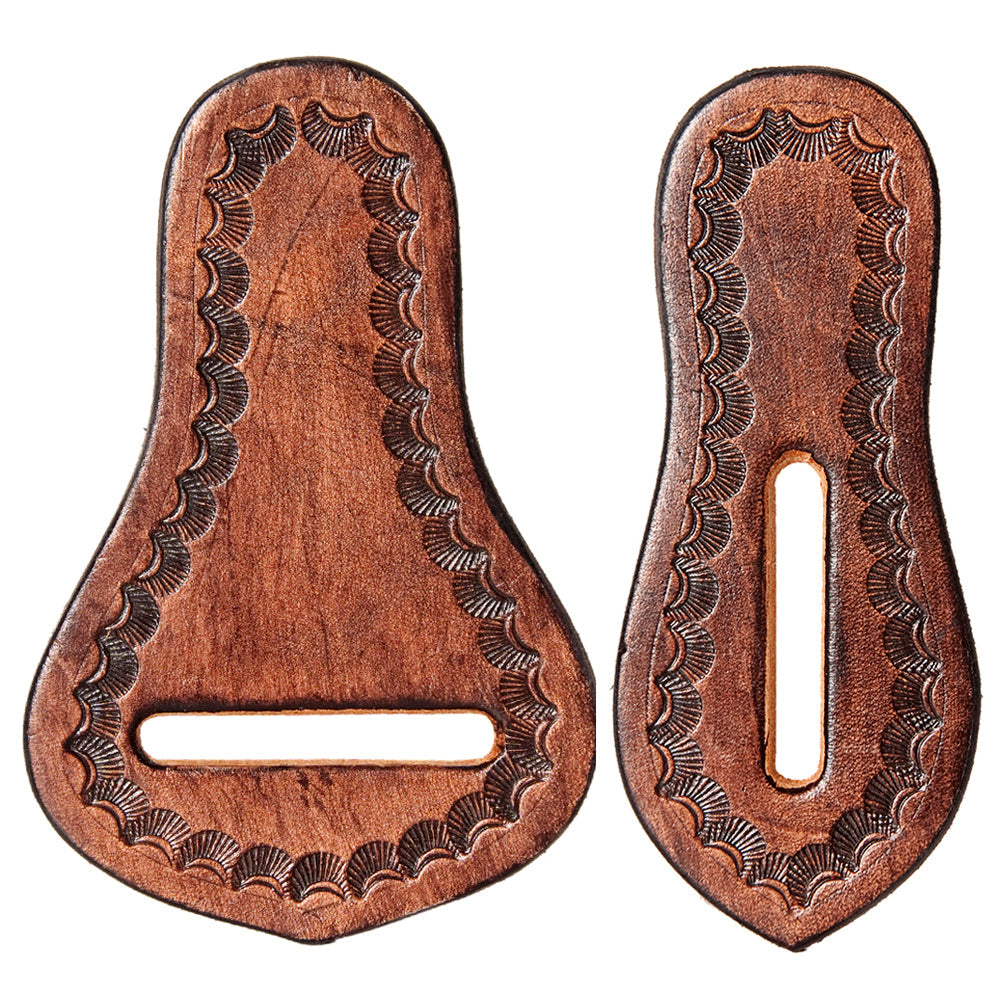 Hilason Western Saddle Repair Leather 1 Latigo Carrier 1 Girth Holder Brown