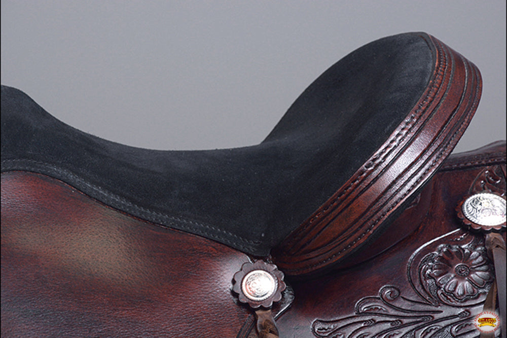 Western Horse Saddle American Leather Treeless Trail Pleasure Hilason