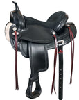 Hilason Western Horse Treeless Trail Pleasure American Leather Saddle