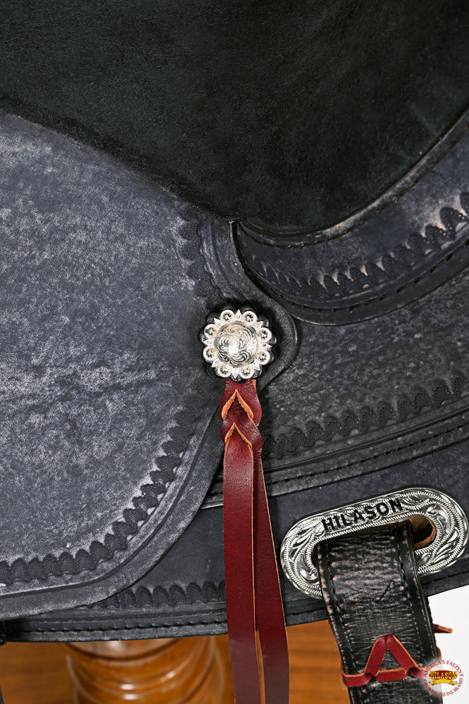 Hilason Western Horse Treeless Trail Pleasure American Leather Saddle