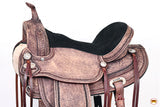 Hilason Western Horse Treeless Trail Pleasure American Leather Saddle