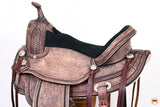 Hilason Western Horse Treeless Trail Pleasure American Leather Saddle