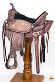 Hilason Western Horse Treeless Trail Pleasure American Leather Saddle