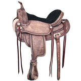 Hilason Western Horse Treeless Trail Pleasure American Leather Saddle