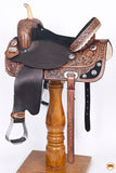 Hilason Western Horse Treeless Trail Barrel American Leather Saddle