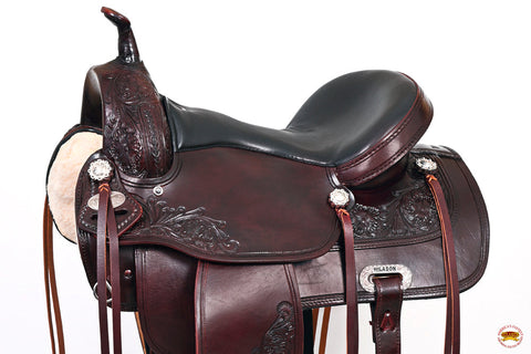 Hilason Western Horse Treeless Trail Pleasure Saddle American Leather