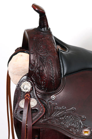 Hilason Western Horse Treeless Trail Pleasure Saddle American Leather