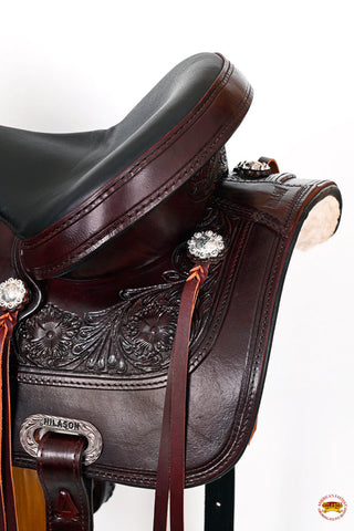 Hilason Western Horse Treeless Trail Pleasure Saddle American Leather