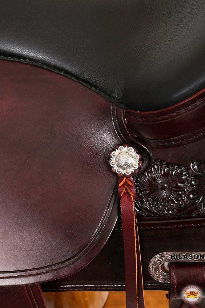 Hilason Western Horse Treeless Trail Pleasure Saddle American Leather