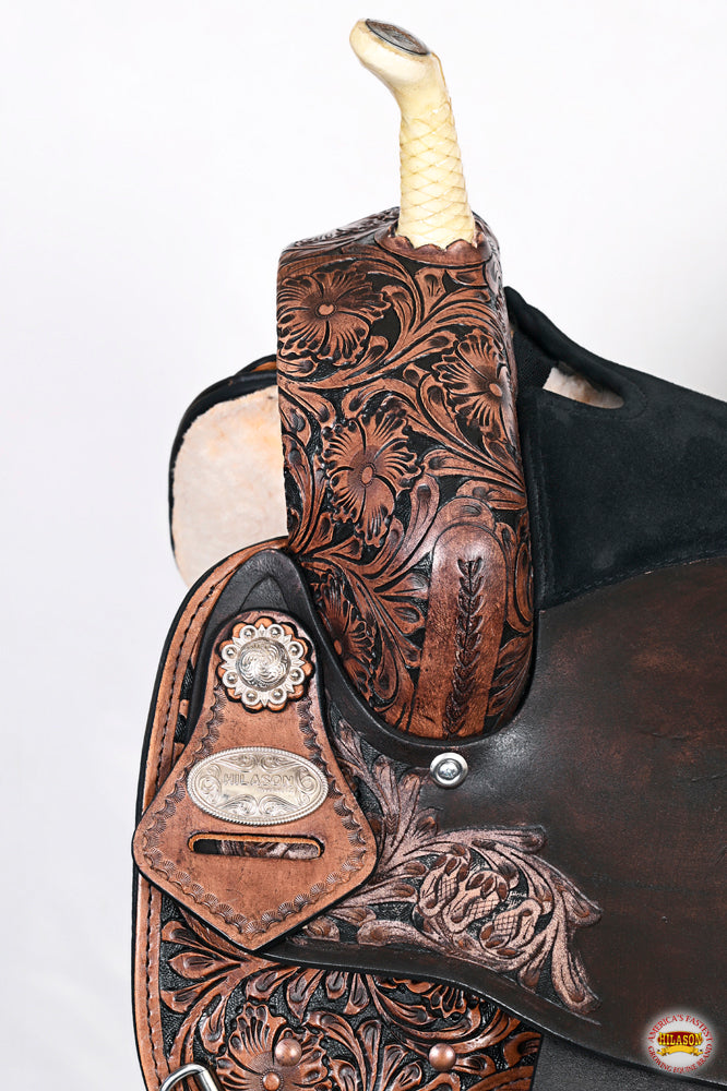 Hilason Western Horse Treeless Trail Barrel Saddle American Leather