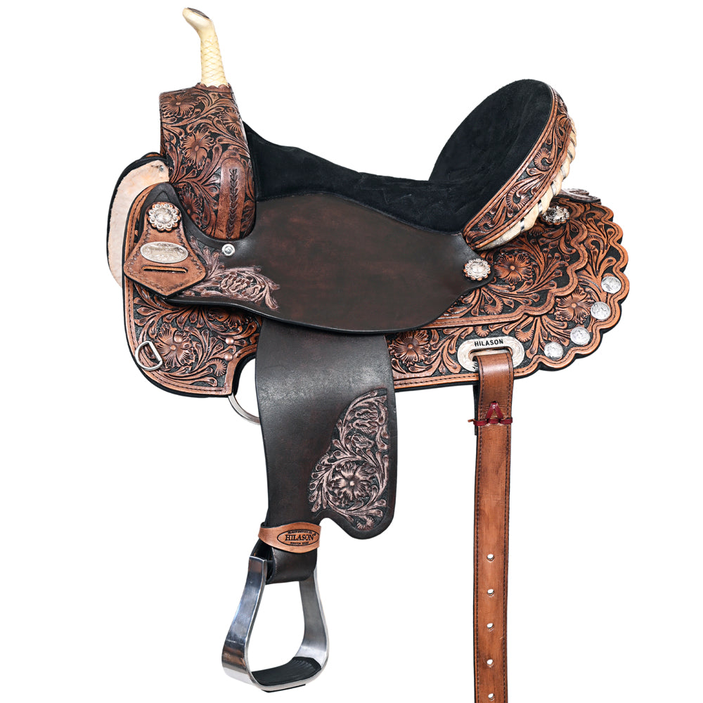 Hilason Western Horse Treeless Trail Barrel Saddle American Leather