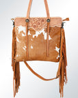 American Darling Cross Body Hand Tooled Hair On Genuine Leather Women Bag Western Handbag Purse