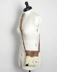 American Darling ADBGS131A Crossbody Hand Tooled Hair-On Genuine Leather Women Bag Western Handbag Purse