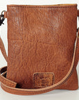 American Darling ADBGS131A Crossbody Hand Tooled Hair-On Genuine Leather Women Bag Western Handbag Purse