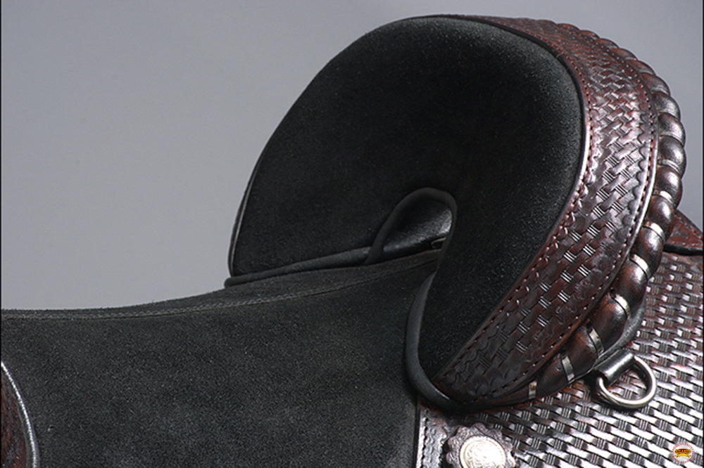 Hilason Western Horse Trail Barrel Racing American Leather Saddle