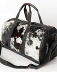 American Darling ADBGS174BKW Duffel Hair On Genuine Leather Women Bag Western Handbag Purse