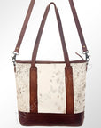 American Darling ADBGS176BRW Tote Hair On Genuine Leather Women Bag Western Handbag Purse