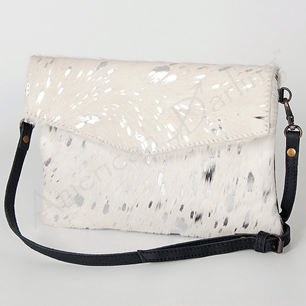 American Darling ADBGS178ACSL Envelope Hair On Genuine Leather Women Bag Western Handbag Purse
