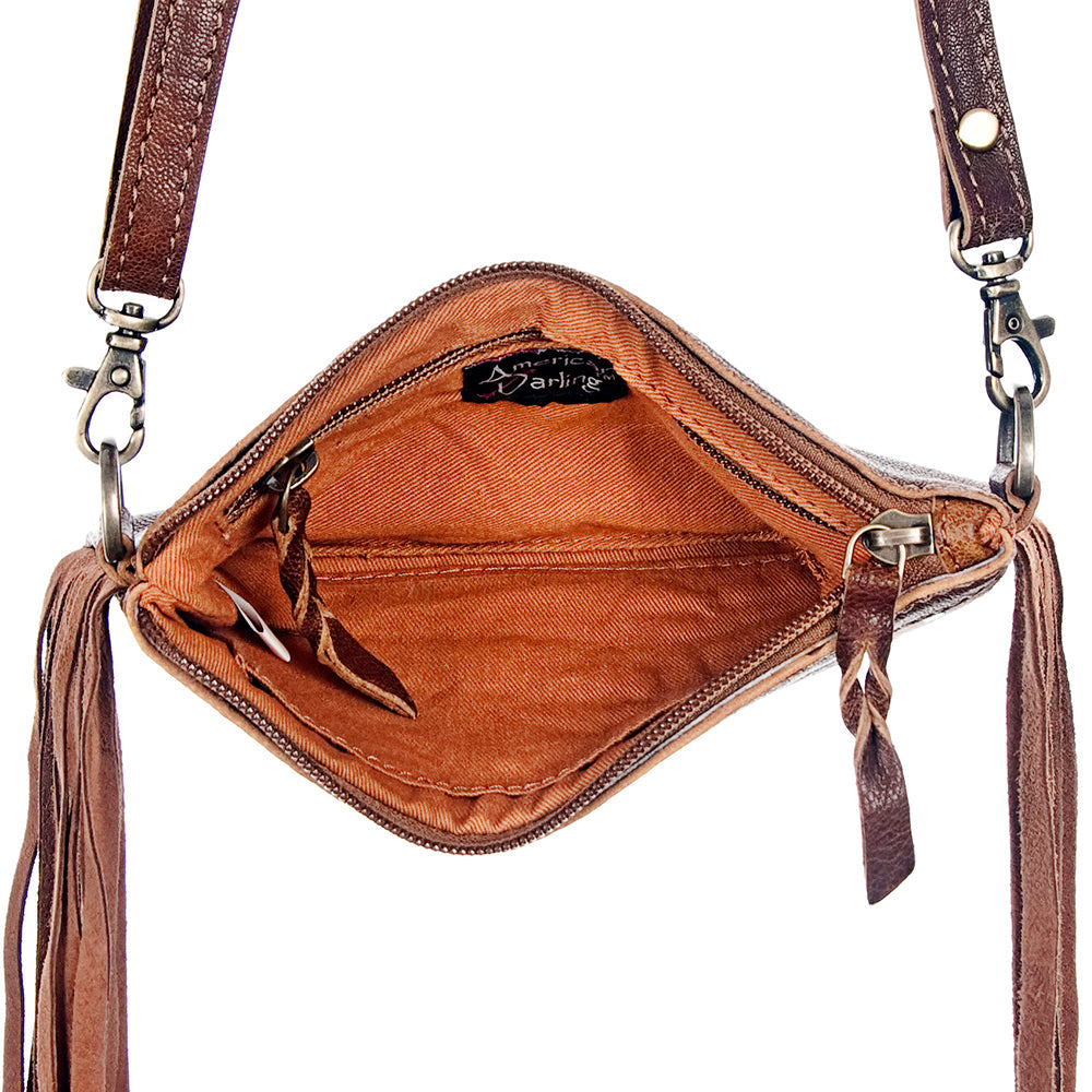 American Darling Small Crossbody Hair On Genuine Leather Women Bag Western Handbag Purse